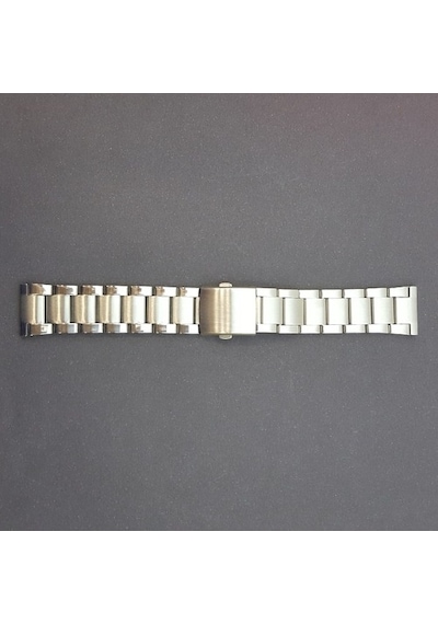 Çelik Metal Kol Saat Kordonu Yandan Basma Anahtarlı 26 Mm (B-02)