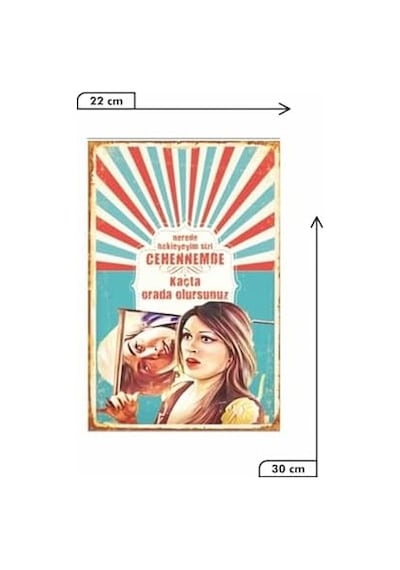 Kuşe Kağıt Duvar Posteri Nerede Bekleyeyim Sizi Retro Vintage Drtr0096 7/8 Yaş