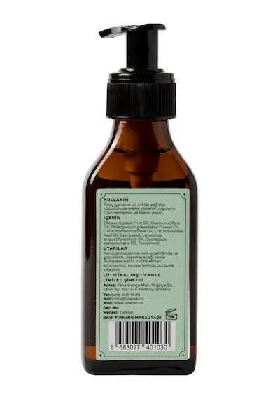 Oilwise Skin Firming Selülit Masaj Yağı 100 ML