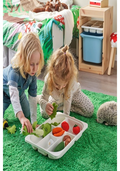 Ikea Beyaz Dayanıklı Saklama Kutusu 42x30x5 Cm Oyuncak Düzenleyici Çocuk Odası