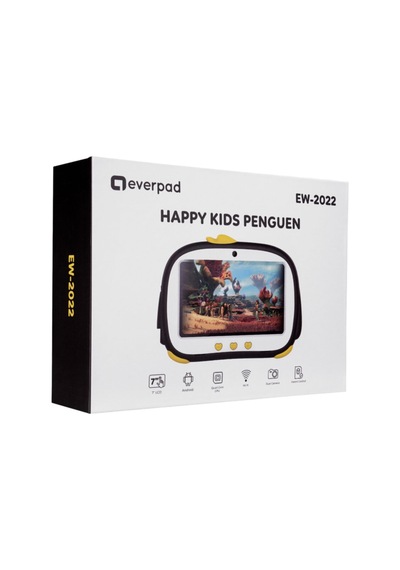 Everest Happy Kıds Penguen Ew-2022 7' Lcd Ekran 2 Gb A100 Quard Core 16gb Çift Kamera Siyah Tablet