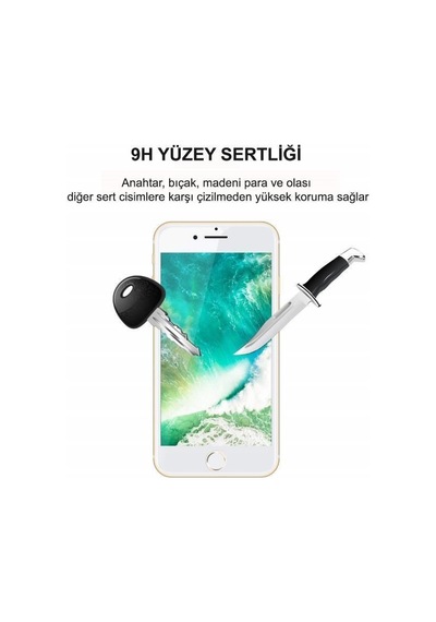 Apple Uyumlu   iPhone 7 Plus 5D Tam Kaplayan Ekran Koruyucu Kırılmaz Cam (387291219)