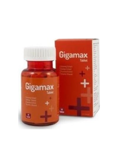 Gigamax Ginseng Içeren Takviye Edici Gıda 30 Tablet