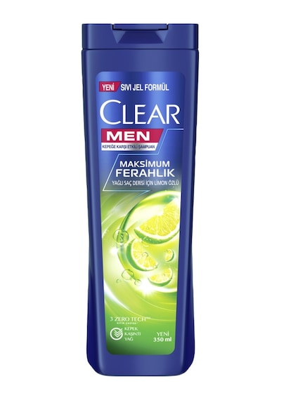 Clear Şampuan 350 Ml Limon Özlü - Erkekler İçin Kepeğe Karşı Etkili 3'li Ekonomik Paket - 3 Ade Tarı