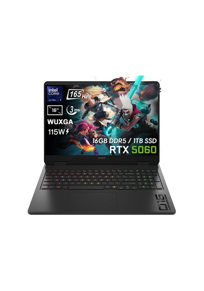 HP OMEN 16-AM0018NT BQ1Z1EAV1 Ultra 7-255H 16 GB 1 TB SSD 8 GB RTX 5060 16" W11P Dizüstü Bilgisayar