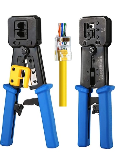 Yeni Nesil Rj45 Pense EzRj45 Sıkma Pensesi RJ11 Rj12 RJ45