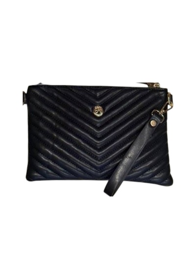 Wikidays.s Moda Trendi V Nakışlı Kapitone Desenli Kadın Portföy El Ve Omuz Çantası Clutch Küçük Boy Siyah 70828838