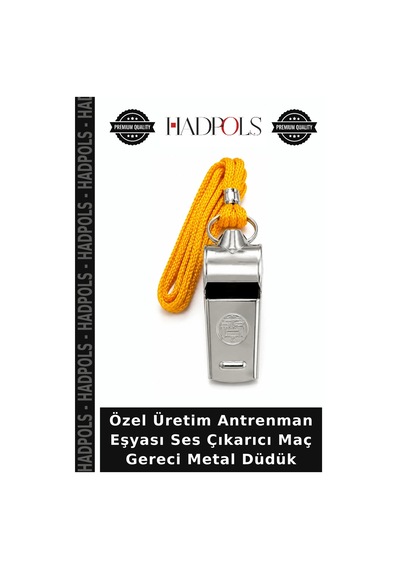 Özel Üretim Antrenman Eşyası Ses Çıkarıcı Maç Gereci Metal Düdük