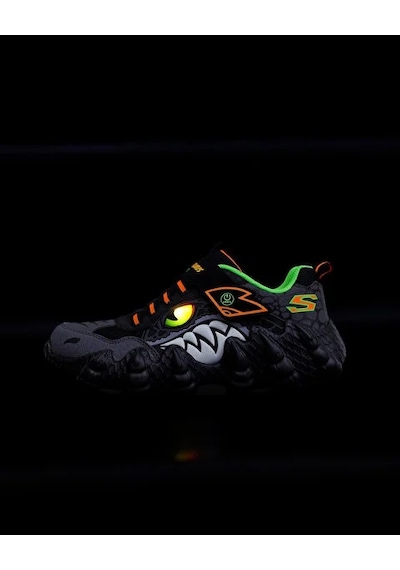 Skechers Skech-o-saurus Lights - Rapid-dino Çocuk Siyah Işıklı Spor Ayakkabı Karışık