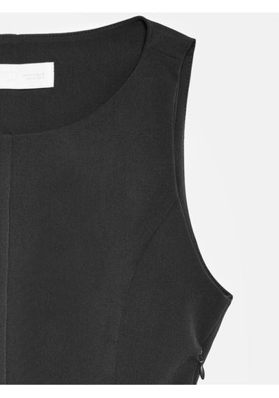 Dilvin 50544 Korse Peplum Bluz-siyah