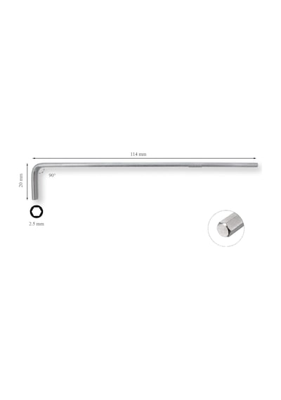 Ceta Form 2.5 mm L Uzun Allen (Alyan) Anahtar