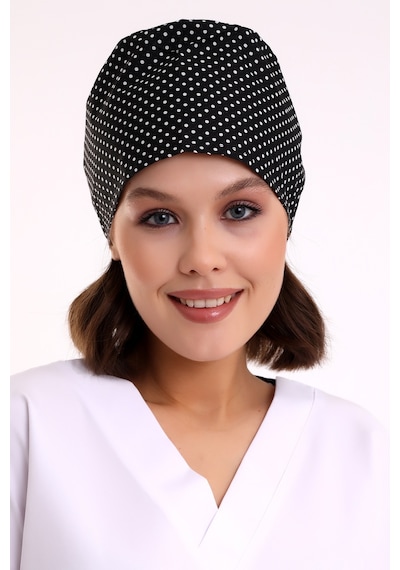 Puantiyeli Doktor Hemşire Aşçı Cerrahi Hastane Bonesi Bandana M479