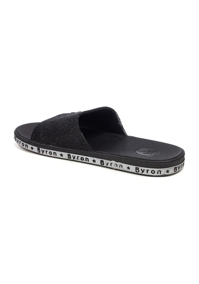 Ayakkabı Ülkesi Brn Unisex Kaydırmaz Taban Günlük Terlik Siyah