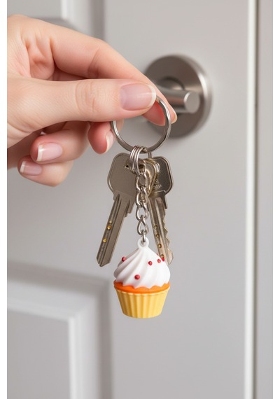 Mini Cupcake Figürlü Anahtarlık