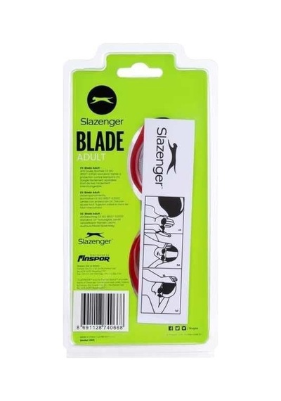 Slazenger Blade 2321 Smoke Red Red Yetişkin Yüzücü Gözlüğü Çok Renkli
