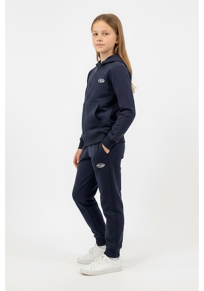 New Kids Fermuarlı Kapüşonlu Cepli Unisex Çocuk Eşofman Takımı-90925 Lacivert