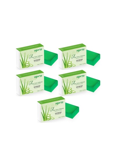 Agarta El Yapımı Doğal Sabun 150gr Aloe Vera 5 Li Set