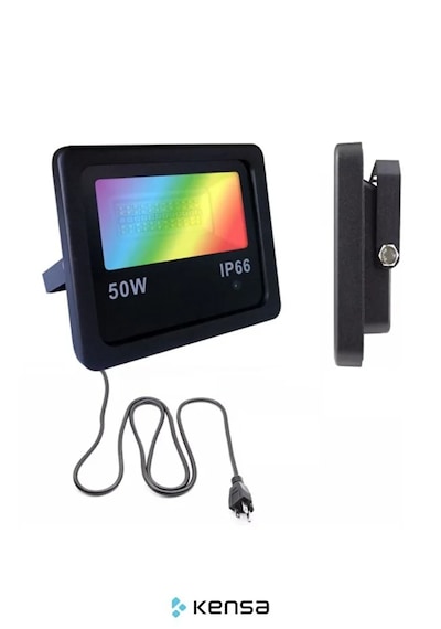 Akıllı Rgbw Led Projektör 50w Ip66 Bluetooth + Kumandalı, 8 Sahne Modu, Müzik Senkron Işık 1 Adet