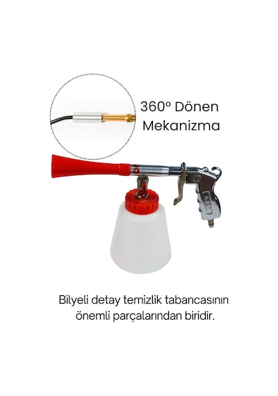 Detay Temizlik Tabancası Bilyeli Mekanizma 5 Adet
