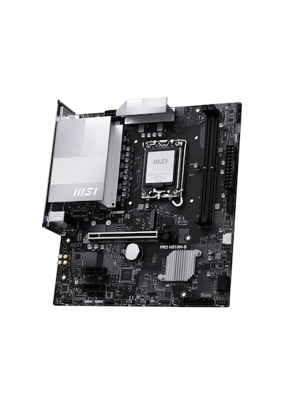 Msı Pro H810m-b Intel H810 Soket 1851 Ddr5 6400+ Oc Mhz Matx Aaaa43msı0064