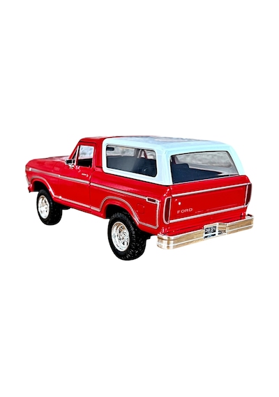 1978 Ford Bronco Hard Top 1:24 Ölçek Die-cast Metal Model Araba - Kırmızı/beyaz - Motor Max Çok Renkli