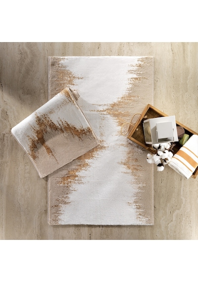 Schafer Home Natural 2 Li Pamuk Floş Banyo Paspası-gold Gold
