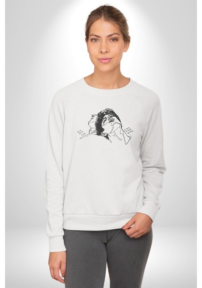 Elio Ve Oliver Call Me By Your Name Unisex Beyaz Baskılı Sweatshirt Beyaz