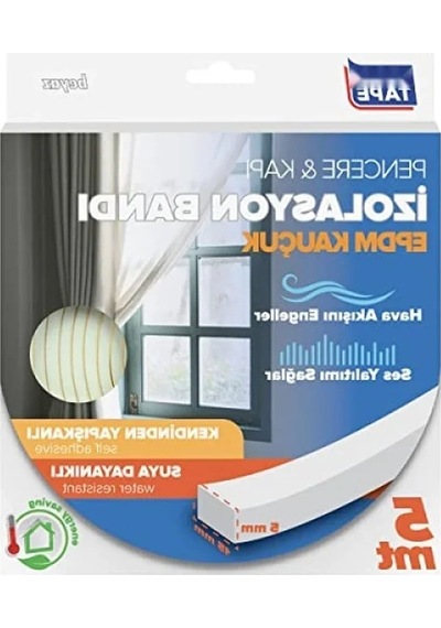 Epdm Kauçuk Pencere Ve Kapı İzolasyon Bandı - 5mm X 15mm X 5mt