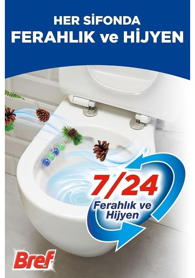 Wc Power Aktiv Duopack Katı Tuvalet Bloğu 3 Çam + 2 Okyanus, 5 X 2'li Paket