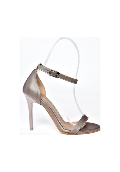 Fox Shoes Platin Kadın Topuklu Ayakkabı B922112609 Platin