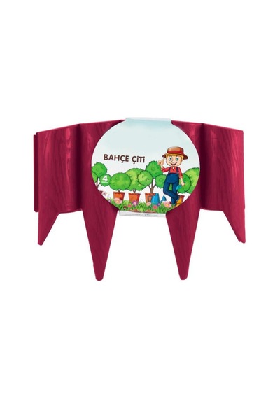 Omnipazar So-ıbc3 Eko İstanbul Bahçe Çiti 4'lü Set 31x23 Cm Vişne 102