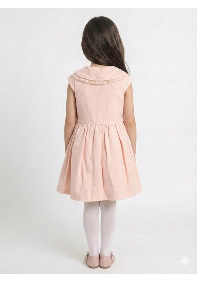 Xo Kids Kız Çocuk Elbise + Bolero 4-7 Yaş 52120 Pudra