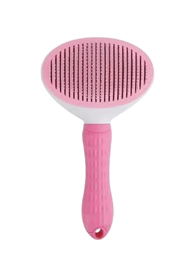 Cleanpet's Basmalı Metal Uçlu Kedi & Köpek Tarağı Pembe