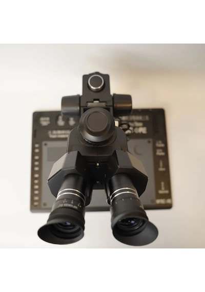 Myscope Td-7s Kamera Yuvalı Profesyonel Trioküler Siyah Kafa Tamir Mikroskobu Siyah Çalışma Tablası My-7s