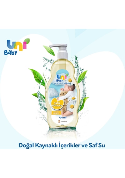 Uni Baby Tatlı Rüyalar Şampuanı 3 x 700 ML