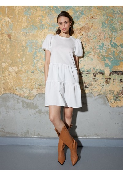 LOFT Loose Fit Kadın Elbise Lf2031688 Q1.v1 Beyaz