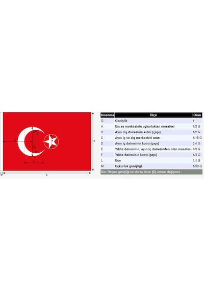 80X120Cm En Alpaka Kumaş Türk Bayrağı Bayrak