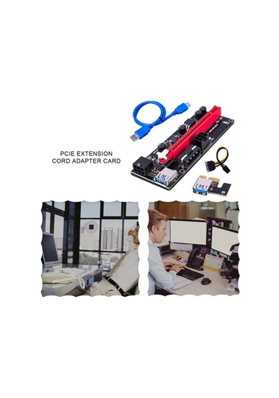 Pcı E 1X To 16X Usb 3.0 Riser Ekran Kartı Bitcoin 009S 9. Nesil
