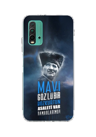 Redmi 9t-poco M3 Uyumlu Atatürk Temalı Asalet Ve Bozkurt Baskılı Silikon Kılıf
