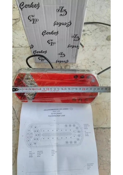 Multifonksiyonlu Römork / Karavan / Kamyon Dorse Neon Led Stop Lambası (2 Adet)