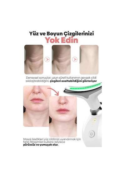 Pro 3 Programlı Yüz Ve Boyun Kırışıklık Karşıtı Ve Giderici Ems Güzellik Cihazı
