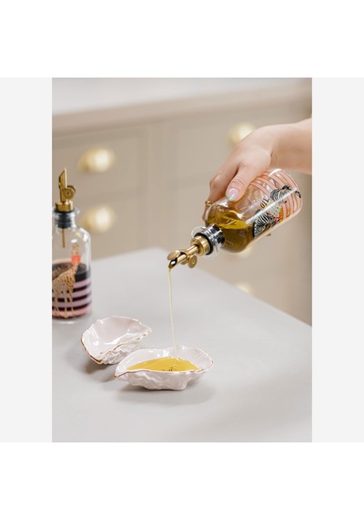 Şeffaf Cam Yağdanlık & Sirkelik Seti 325 Ml