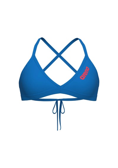 Arena Women's Team Swım Top Tıe Back Solıd Bikini Üstü Açik Yeşil