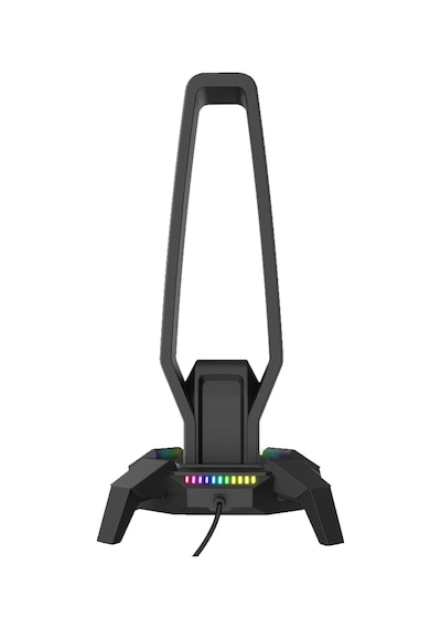 Rm-h27 Igrıs Type-c Rgb Siyah Kulaklık Standı Rm-h27 Igrıs Sıyah