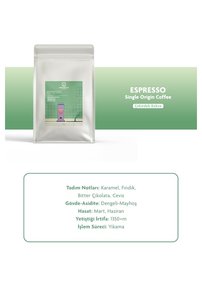 Espresso Kahve 100g Öğütülmüş Kahve Taze Kavrulmuş