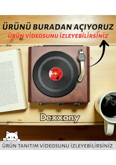 Dcx-11 Özel Tasarım Ahşap Görünümlü Retro Vintage Nostaljik Radyo & Bluetootlu Mini Fm Radyo