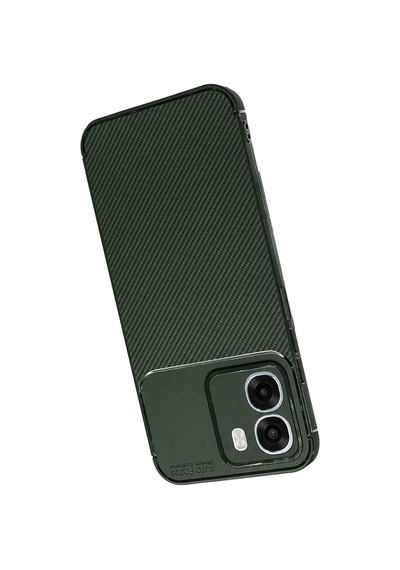 Uryport Oppo Oppo A6t 5g Auto Focus Karbon Kapak - Koyu Yeşil