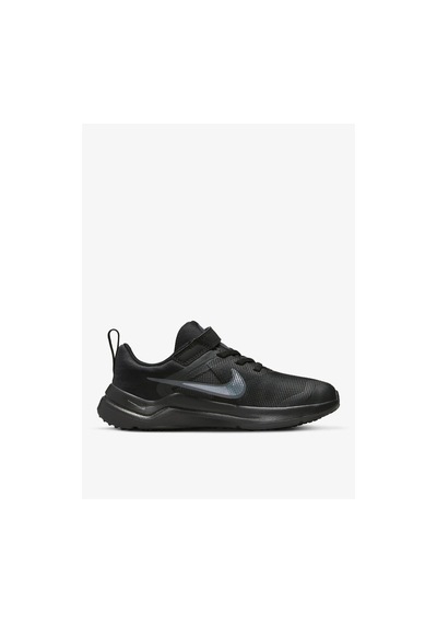 Nike Downshifter 12 Kids Black Psv Kız Çocuk Çırtlı Bantlı Yürüyüş Koşu Ayakkabısı Siyah Siyah