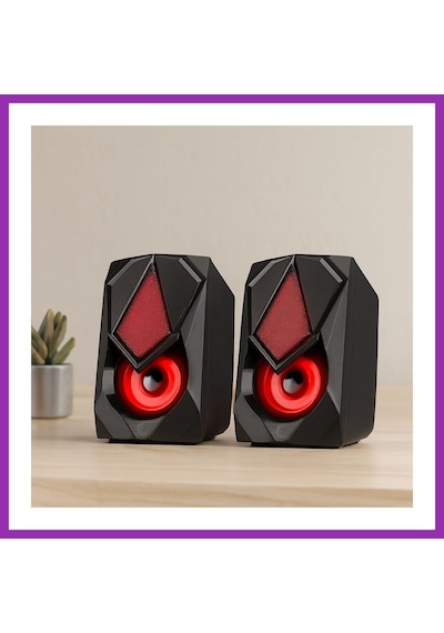 Bezos Usb Rgb 2.0 1+1 Multimedya Hoparlör Seti Siyah 5w Bty