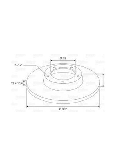VALEO 186124 Fren Diski Ön Bmw 5 E34 88-97 Düz 302Mm